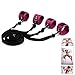 Eoeyog Bed Restraint Bondage Toys, Fetish Bed Bondage Harness - Adjustable Straps Fit Almost Any Size Mattress - Sex Furniture with Soft Handcuffs for Bondage Collection SM/BDSM Roleplay, Purple