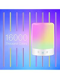 Bocinas inalámbricas con Bluetooth 4.0, color cambiante y control táctil (sonido estéreo y subwoofer) S