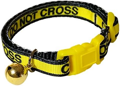 Spoilt Rotten PetsCrime Scene Do Not Cross UK Manufactured Cat Collar With Bell & Safety Buckle