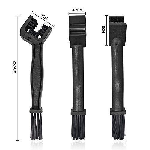 Wanheyao Motorcycle Bicycle Clean Brush Kit Chain Cleaning Tools for Chain Crank Tire Sprocket Cycling Corner Stain Dirt fit All Bike