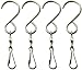 WorldaWhirl Whirligig Wind Spinner SS Swivel Hook Display Twist Turn Twirl Swirl(4, Hook and Clip)