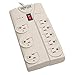 Tripp Lite 8 Outlet Surge Protector Power Strip, 8ft Cord Right Angle Plug, Lifetime Insurance & $75K Insurance (TLP808) primary