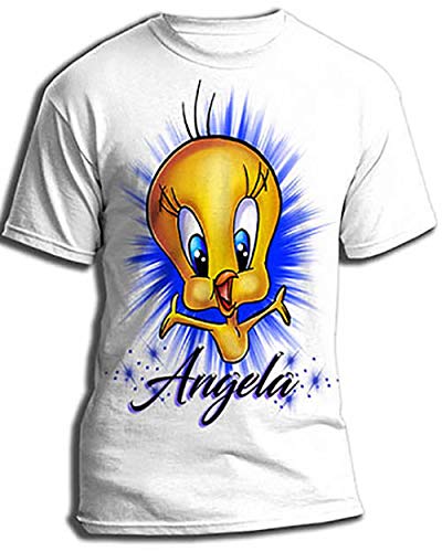 Personalized Airbrush Tweety Bird Shirt 