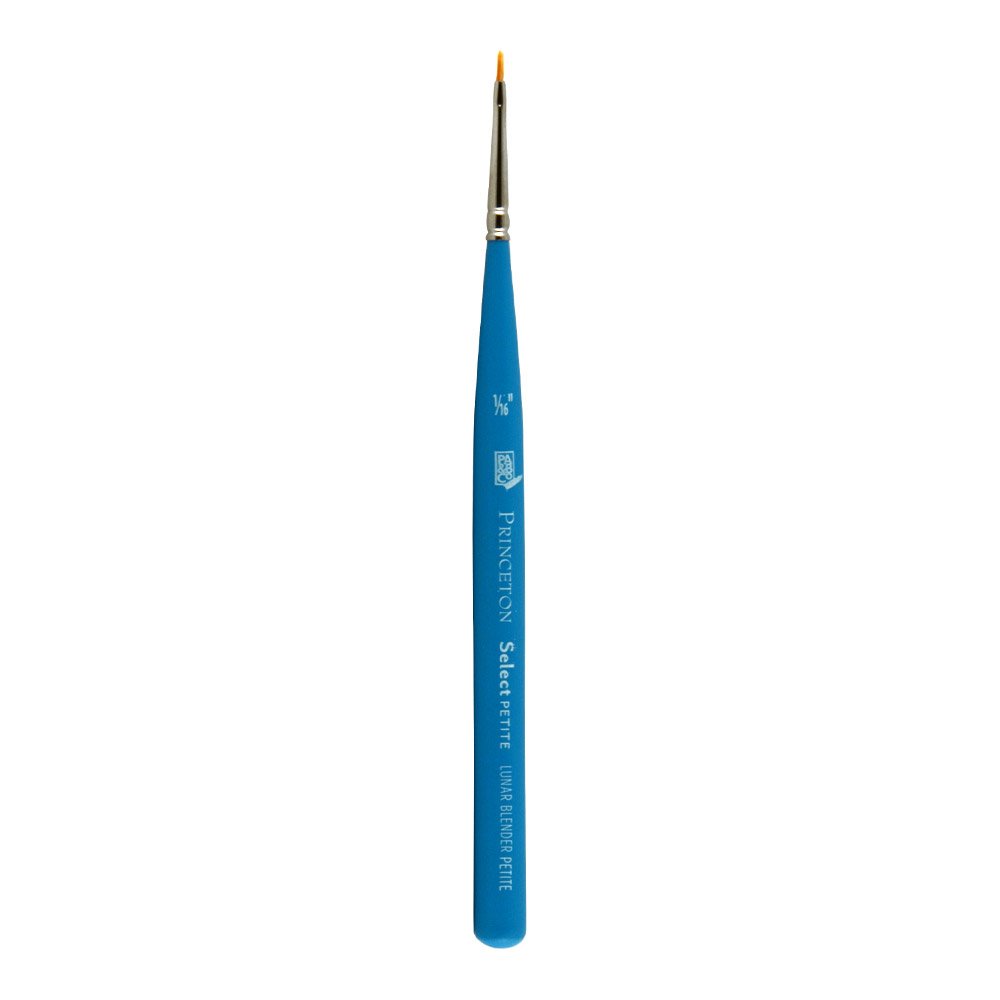 Princeton Artist Brush Select Natural Short Handle Tongue Cat Mini No. Inch, Lunar Blender Petite, Petite Lunar Blender 1/16"