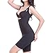 Shymay Women's Shapewear Seamless Compression Mid Thigh Wear Your Own Bra Singlet, Black, Tag size 3XL=US size 10-12
