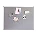 4 THOUGHT Fabric Bulletin Board 36 x 24 Inches Wall Mounted with Silver Aluminium Frame Message Memo Pin Board for Display and Organize Office or Classroom, 3 x 2 Feet, 10 Push Pins Included, Gray