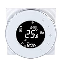 Suchinm Wi-Fi Smart Thermostat, LCD Touch Screen Thermostat with WiFi Temperature Controller for Smart Home
