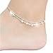 Bestjybt Little Star Silver Plated Chain Ankle Bracelet Barefoot Sandal Beach Foot Jewelry