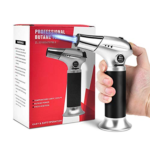 ERKOON Blow Torch Lighter Kitchen Cooking Culinary Torch Refillable