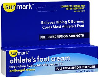 Sunmark Athlete’s Foot Cream Full Prescription Strength – 1 oz, Pack of 6