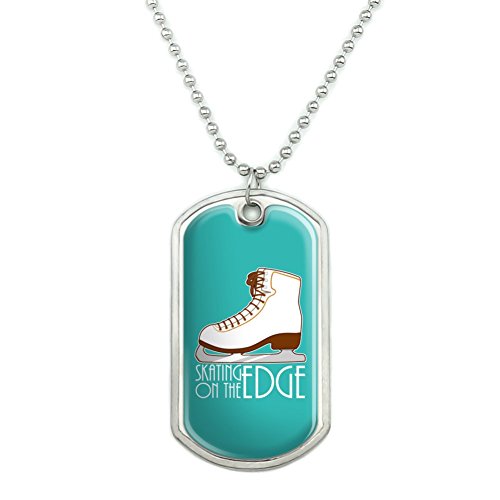 image for GRAPHICS & MORE Ice Skates Figure Skating Living On The Edge Military 