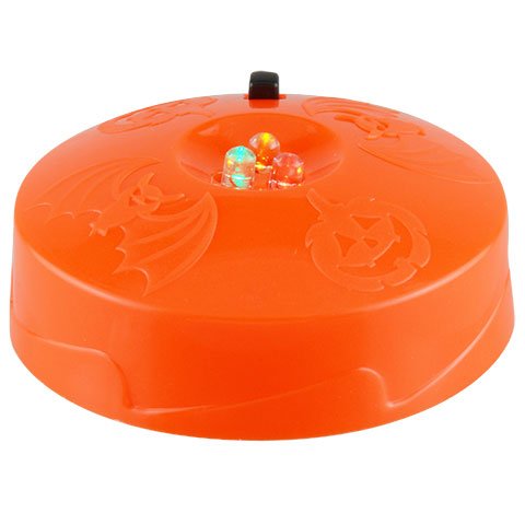 nknown Halloween Creepy Spooky Stickers Decor Home Decorations Haunted House Pumpkin LED Strobe Light