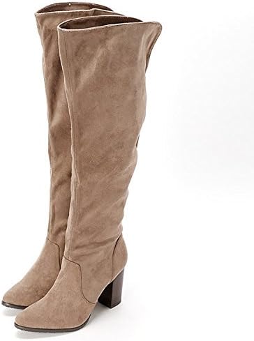 Amazon セシルマクビー シューズ ニーハイロングブーツ オークスエード調 M 23 0 23 5 Cecil Mcbee セシルマクビー ブーツ ブーティ