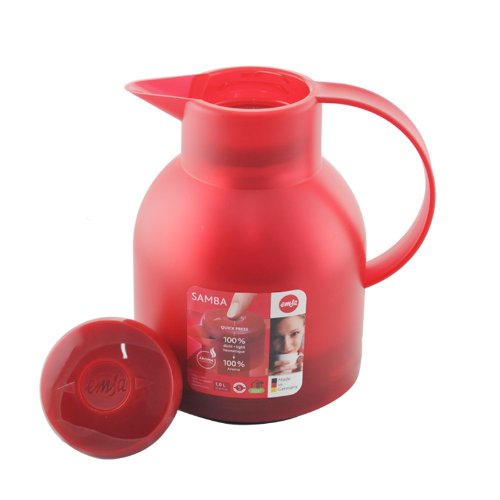 Emsa Samba, Quick Press Insulated Server, Red