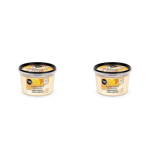 Organic Shop Almond Milk & Banana Softening Body Cream, 250 ml (Pack of 2)