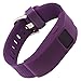 WITHit Designer Sleeve Compatible with Fitbit Charge/Fitbit Charge HR - Band Cover - Plum Solid