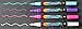 Ala Board Dry Erase Fine Tip Chalk Marker Fluorescent (4 Pack)
