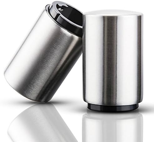 Magnet Stainless Steel Automatic Beer Bottle Opener to Remove the Bottle Caps of Beer, Carbonated Drinks, Sparkling Water, Soda, No Damage to Caps (2 Pack)