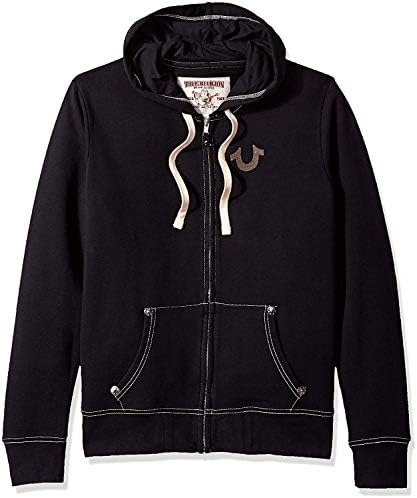 Buddha Logo Zip Hoodie, Black 