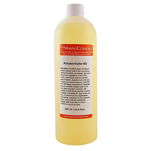 MakingCosmetics - Polysorbate 80-16.8floz / 500ml - Cosmetic Ingredient