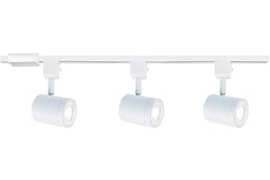 WAC Lighting, Charge LED 10W Energy Star 3 Light Track Kit with Floating Canopy Feed and 4Ft Track with End Caps 3000K in Whi
