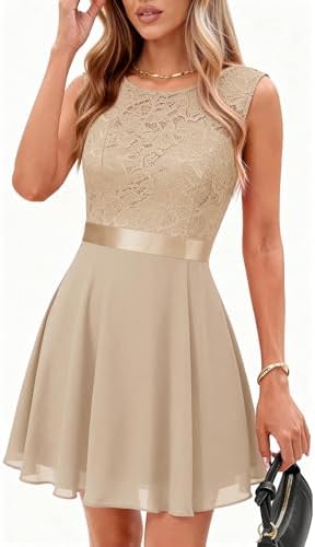 amazon white skater dress KOJOOIN Womens Skater Dresses Sexy V Neck Long Sleeve Tie Waist Solid Ruffle Boho Flowy Swing Mini Dress Little White at Amazon Women's Clothing store