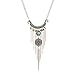 Usstore Women Fashion Pendant Bohemian Gypsy Style Turquoise Tassel Long Chain Necklaces