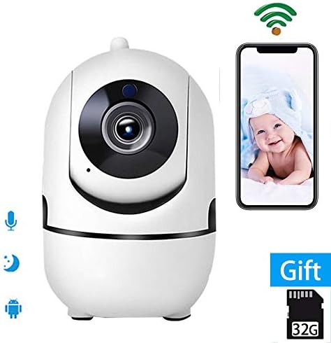 Smart 1080P HD IP Camera Auto Tracking WiFi Home Security Surveillance Camera,Remote Baby Monitor,Pet Camera,Two Way Audio Wireless Night Vision Dome Camera with Cloud Storage iOS Android App