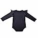 Infant Baby Girls Black Dress Full Sleeves Lace Romper(9-12m)