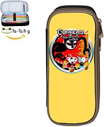ERNIU C-up-he-Xad Pencil Case, Homecube Large Capacity Pouch Durable Students Stationery Two Big Pockets With Double Zipper
