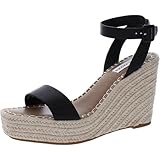 Steve Madden Women's Upstage Wedge Sandal, Black