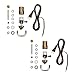 I Like That Lamp DIY Lamp Wiring Kit, Antique Brass Socket & 8FT Brown Cord (2 Pack), For Making & Fixing Table or Floor Lamps, Repair & Rewire Vintage Lighting Fixtures, Complete Hardware Set