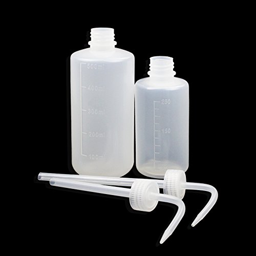 SUPERLELE 6pcs LDPE 250ml+500ml Safety Wash Bottle, Plastic Squeeze Bottle Medical Label Tattoo Wash Bottle, Each Size 3 - Thumbnail 2