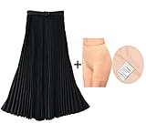 Women's Pleated Retro Maxi Long Skirt