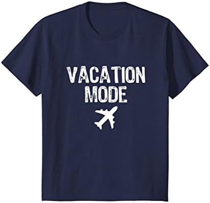 Kids Vacation Mode Fly T-Shirt 6 Navy