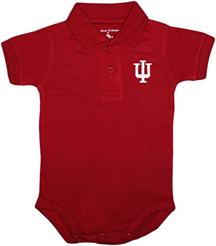 Creative Knitwear University of Indiana Hoosiers Tide Newborn Polo Bodysuit