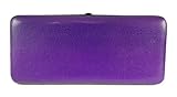 Chicastic Glossy Snakeskin Texture Faux Patent Leather Flat Hard Clutch Wallet