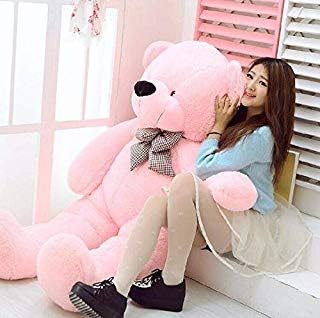 MSY Toys Soft Teddy Bear with Neck Bow 3 Feet (90 cm) Pink …
