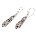 NOVICA Artisan Handmade Gold Accent Dangle Earrings Sterling Silver Indonesia Balinese Traditional [1.8 in L x 0.3 in W] ' Ubud Dancer'