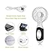 OBOSOE Mini Portable USB Fan,Rechargeable Battery Handheld Personal Fan for Outdoor Travel Home