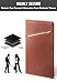 Slim RFID Wallets for Men Leather - Front Pocket Card Holder Sleeve - RFID Blocking,Tan Csct,OneSize