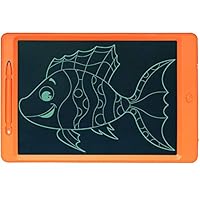 LCD Writing Tablet Doodle Writing Board erasable and Reusable Drawing pad Gifts for Kids, Adults and Students with Lock Button (11.5 inch, Orange)