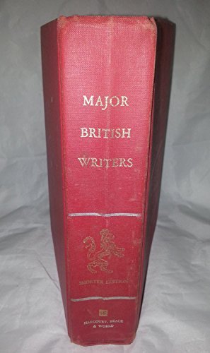 Major British Writers Shorter Edition 0153396504 Book Cover