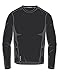 Duofold Men's Mid Weight Fleece Lined Thermal Shirt, Black, Medium