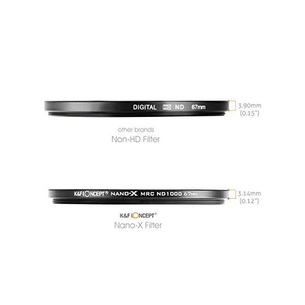 10-Stop ND 1000 Filter Neutral Density MRC ND 1000 Professioneller Fotografie-Filter Super Slim Multi-Coated-Glas Neutral Grau ND-Linsenfilter Nano-X MRC-Serie (82mm) – Bild 6