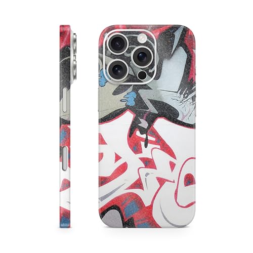 Glossy Glitter Phone Skin Compatible with Apple iPhone 16 Pro - Graffiti Mash U…