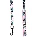Blueberry Pet 2 Pattern Rose Flower Prints Girly Dog Leash with Soft & Comfortable Handle, 4 ft x 1