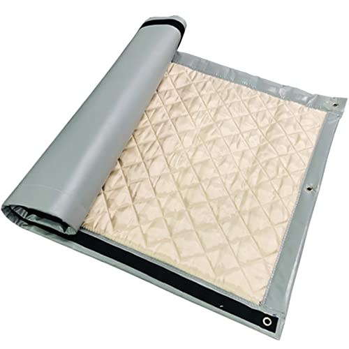 LTCANOPY Soundproofed Screen - Noise Blanket Acoustic Insulation Panels for Noise Reduction in Construction Sites, Roads, Factories, Sports Fields, Acoustic Insulation, 200 x 100 cm Grey
