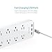 Surge Protector, dodocool Power Strip USB Charging Station with 8 Outlets and 3 USB Ports 1800 Joules 4.92ft Cord ETL Listed LED Indicator On/ Off Switch