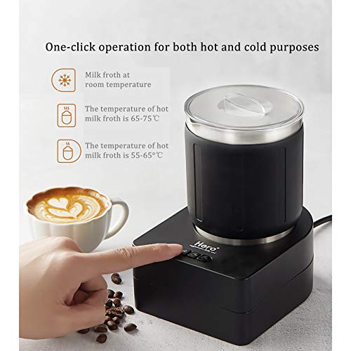 SYTH Elektrischer Milchschaumhersteller Milchaufschäumer und Wärmer Automatischer Heiß- und Kaltmilchaufschäumer 400 ml… – Bild 4